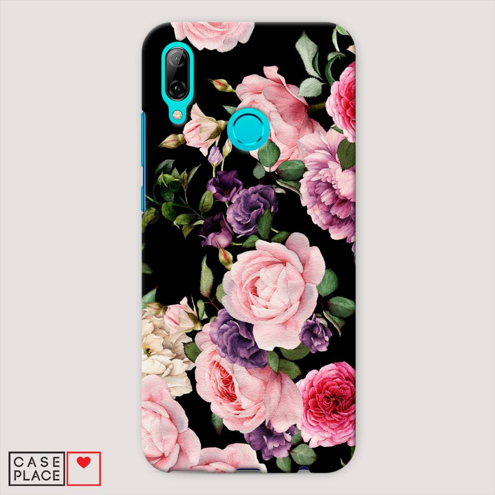 

Чехол Awog "Пионы для черном" для Huawei P Smart 2019, 67220-6