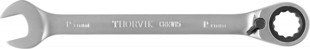 

Thorvik CRRW15 Ключ гаечный комбинированный трещоточный с реверсом, 15 мм
