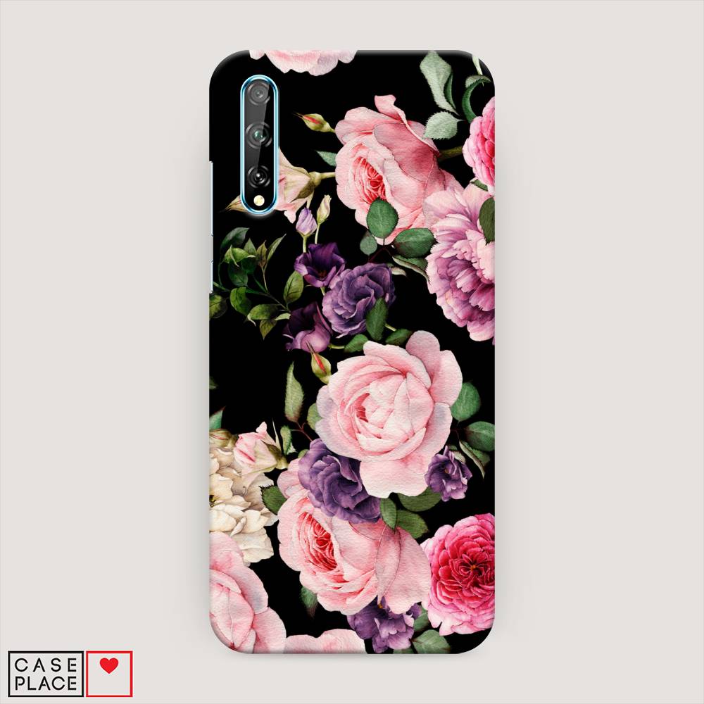 

Чехол Awog "Пионы для черном" для Huawei P Smart S