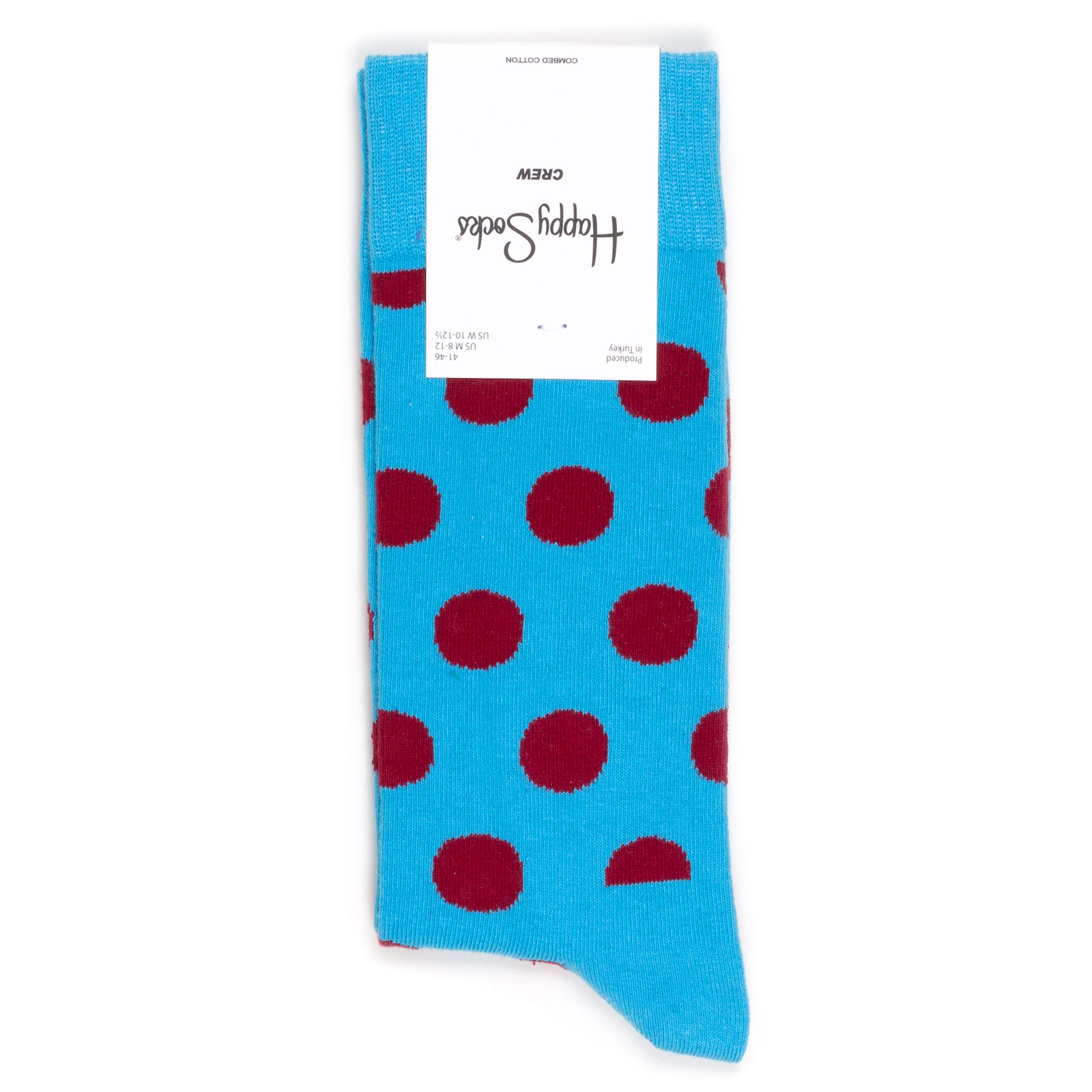 

Носки унисекс Happy Socks Горошины голубые, Голубой, Горошины