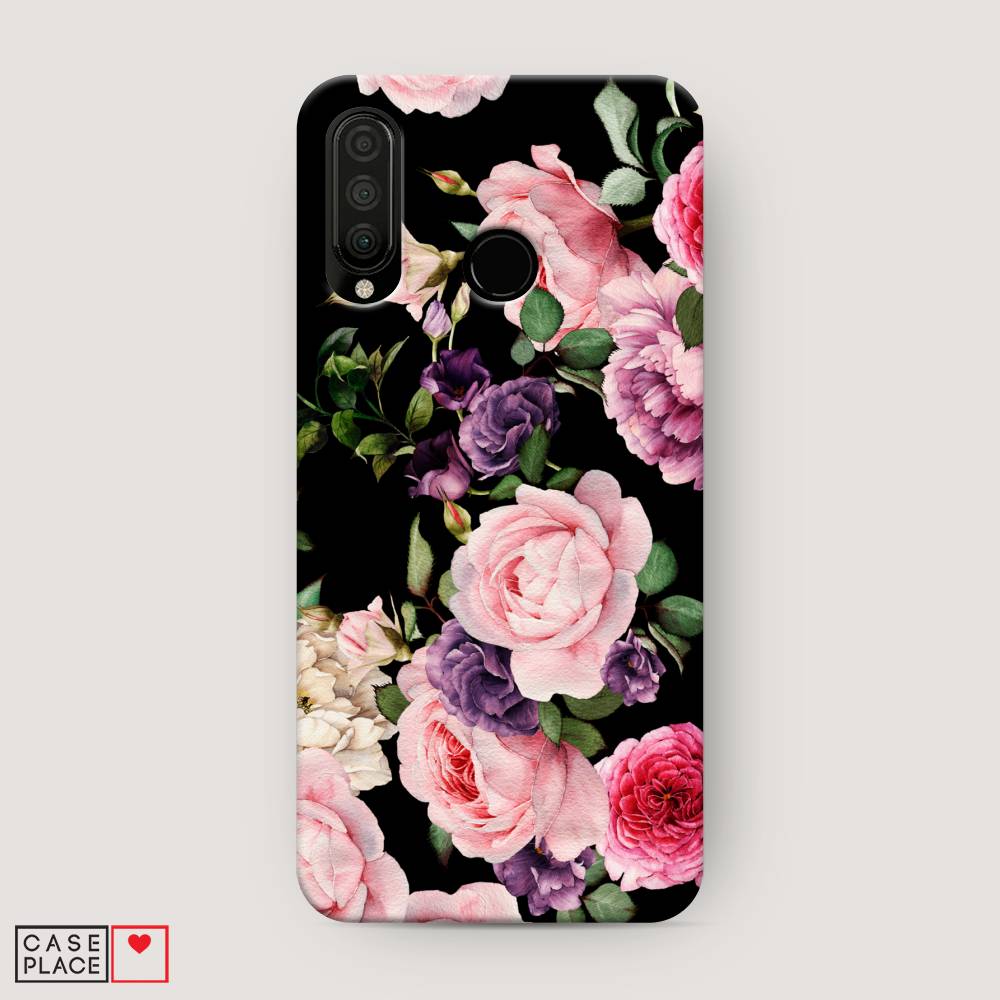 

Чехол Awog "Пионы для черном" для Huawei P30 Lite