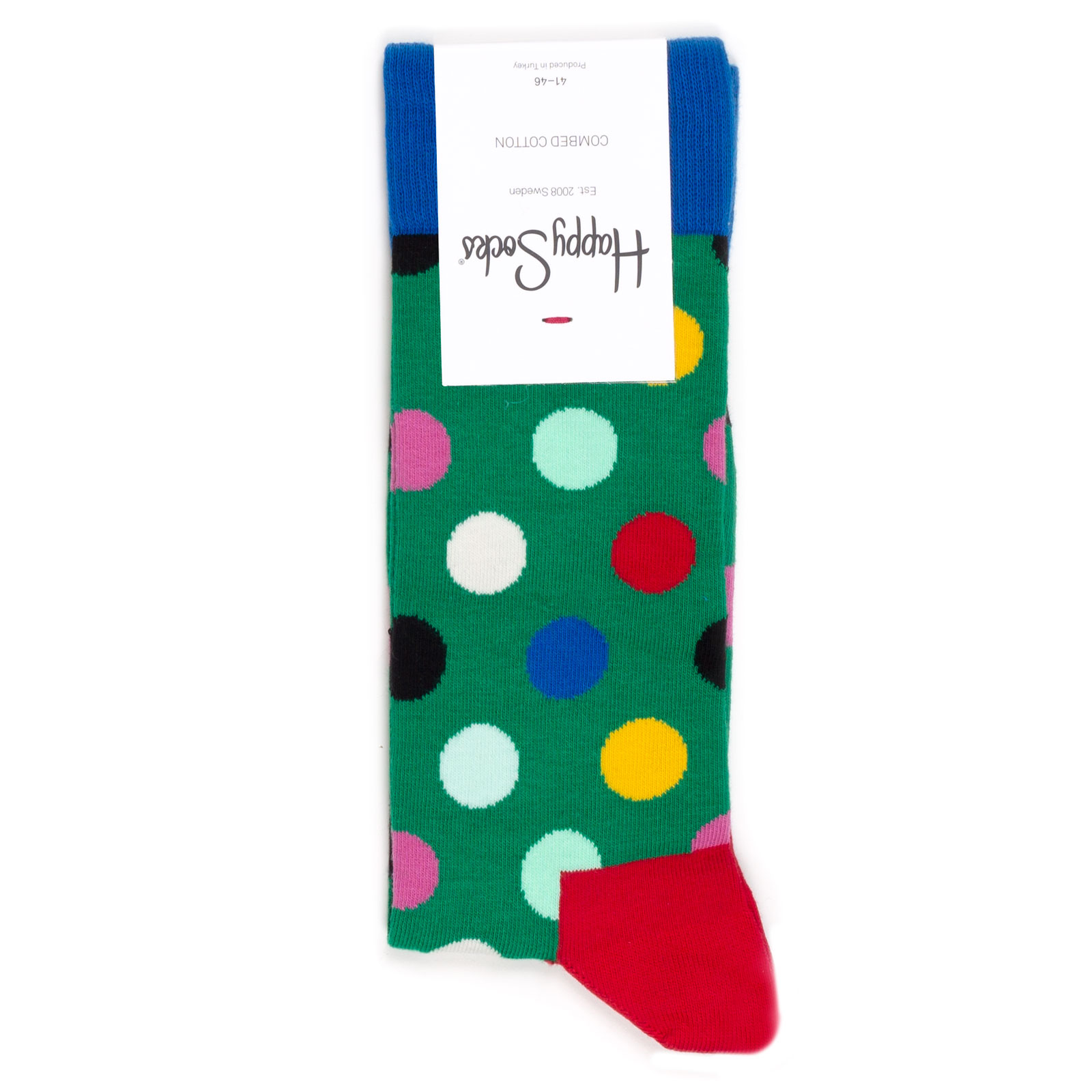 

Носки унисекс Happy Socks Горошины зеленые, Зеленый, Горошины