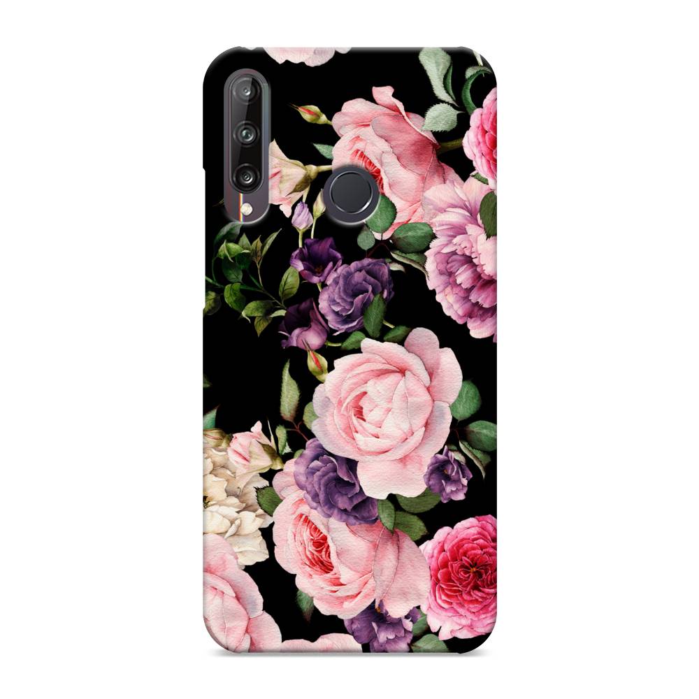 

Чехол Awog "Пионы для черном" для Huawei P40 lite E, 612420-6