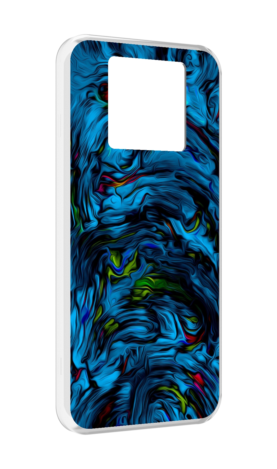 

Чехол MyPads голубая краска в темноте для Black Shark 3 5G / Black Shark 3S, Прозрачный, Tocco