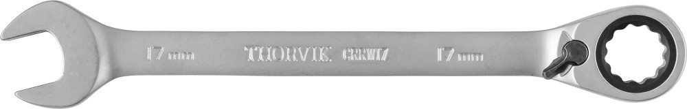 

Thorvik CRRW17 Ключ гаечный комбинированный трещоточный с реверсом, 17 мм