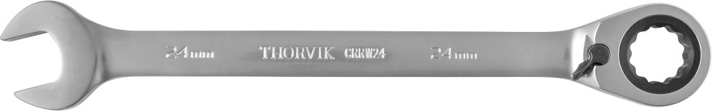 фото Thorvik crrw24 ключ гаечный комбинированный трещоточный с реверсом, 24 мм
