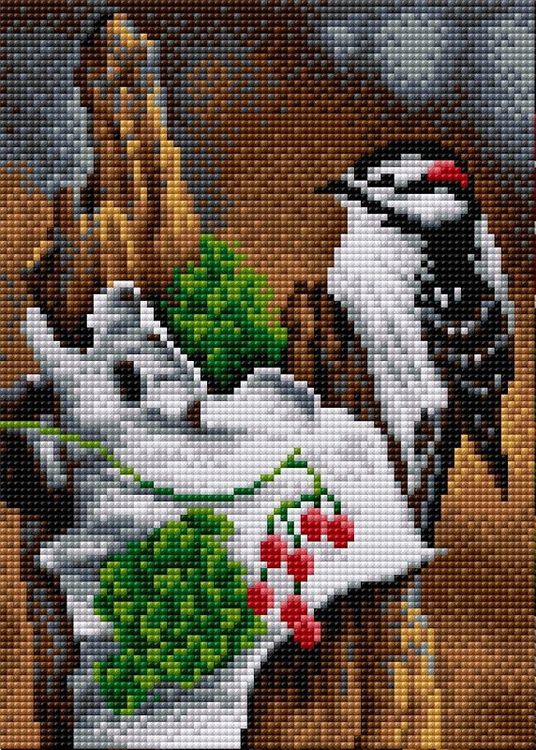 

Алмазная вышивка «Дятел»