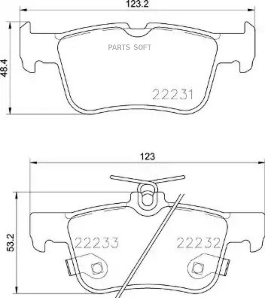 

Тормозные колодки brembo p24201