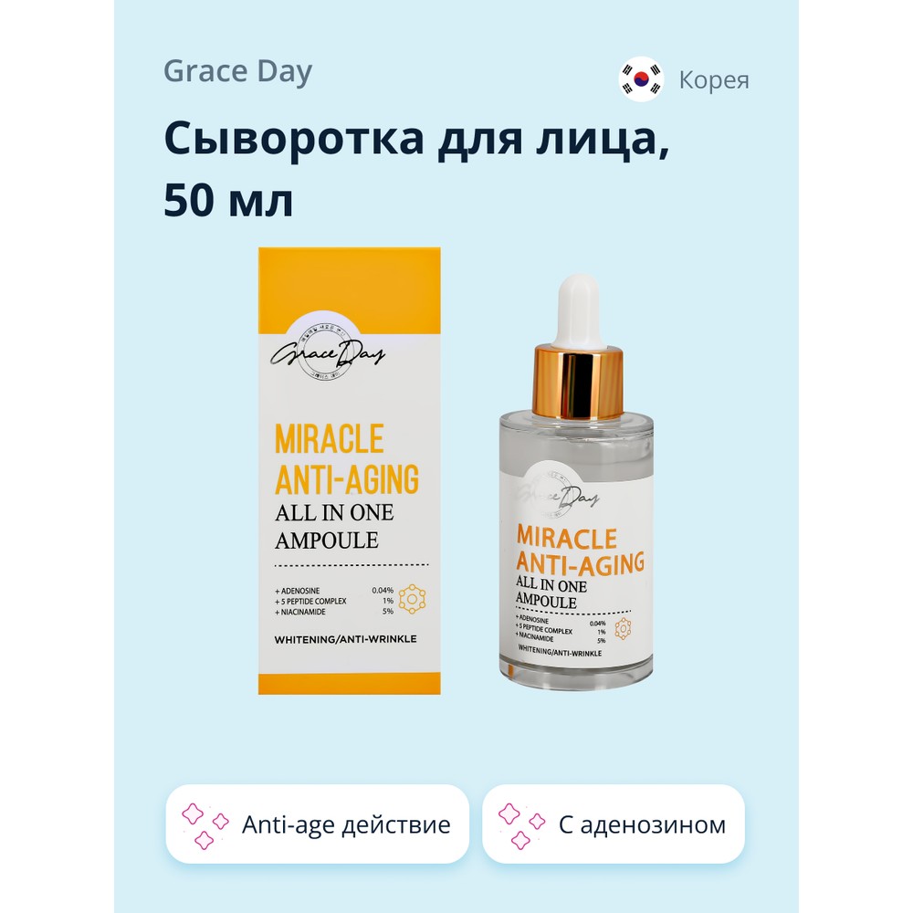 Сыворотка для лица Grace day Miracle anti-age 50 мл скажи мне да