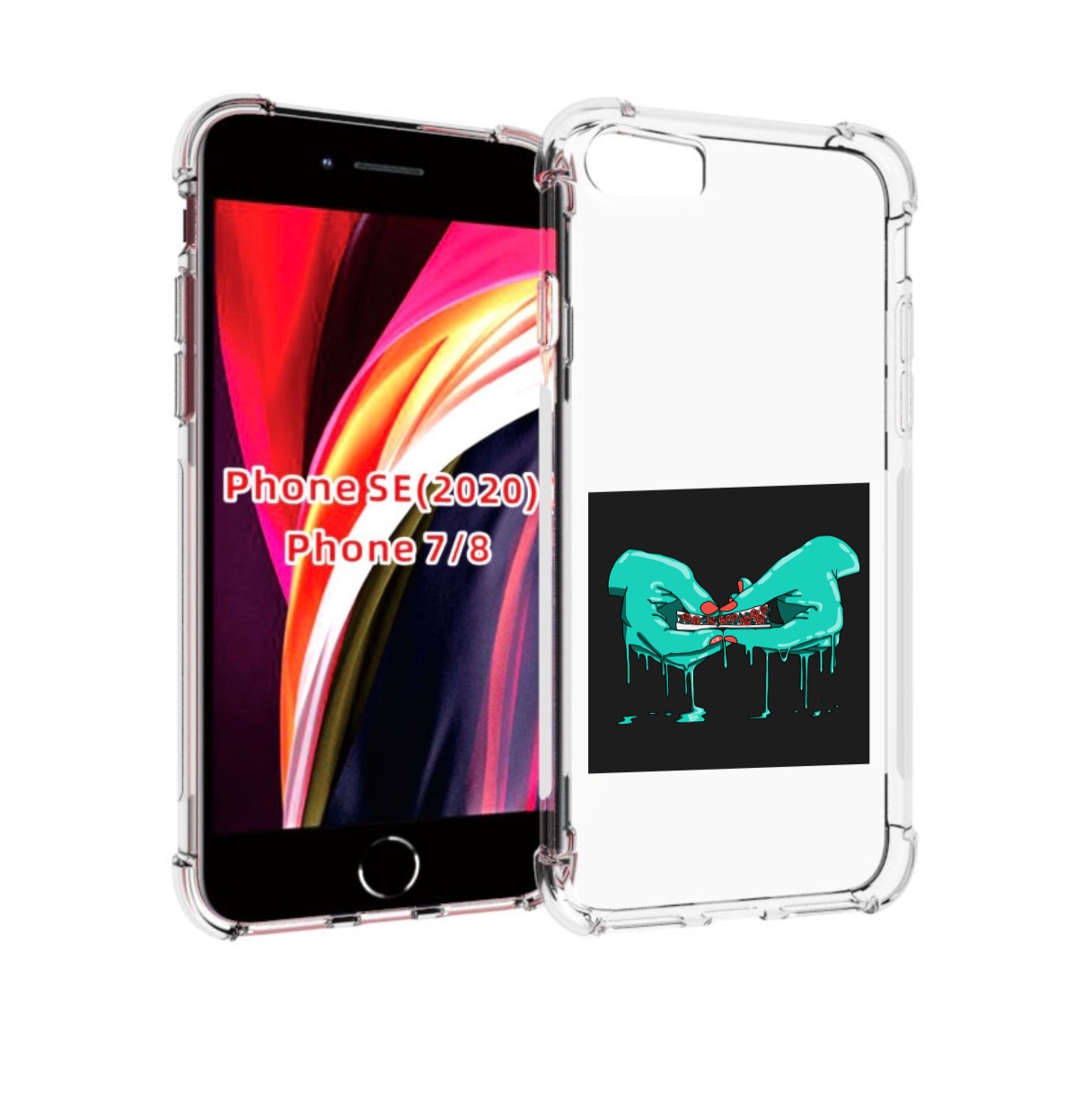 

Чехол MyPads закручиваю-розочки для iPhone 7 4.7 / iPhone 8 / iPhone SE 2 (2020), Прозрачный, Tocco