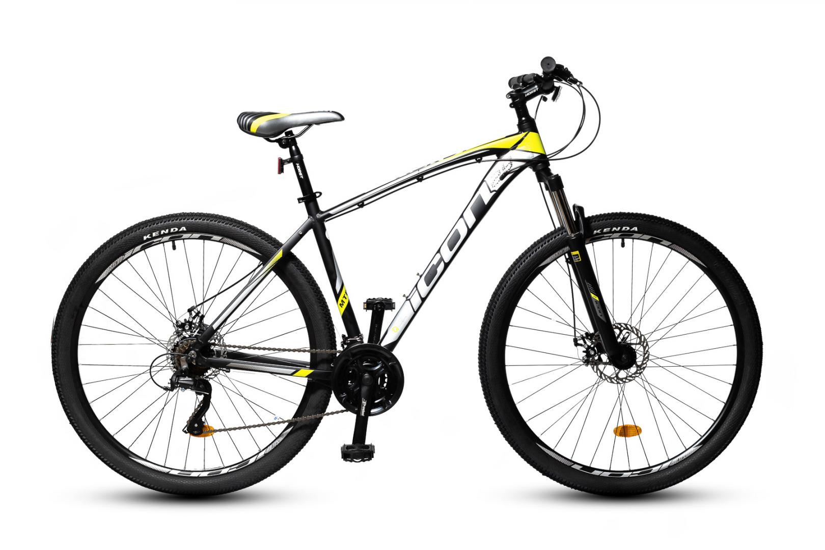 Велосипед Horst Icon (2022), Черный/белый/салатовый, 19