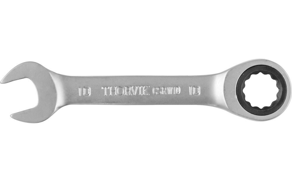 

Thorvik CSRW10 Ключ гаечный комбинированный трещоточный короткий, 10 мм