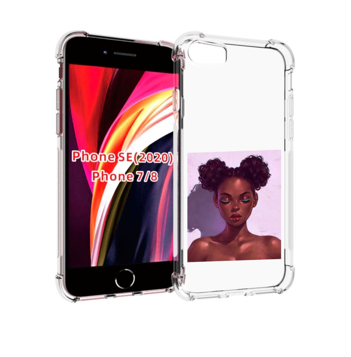 

Чехол MyPads зеленые-стрелки женский для iPhone 7 4.7 / iPhone 8 / iPhone SE 2 (2020), Прозрачный, Tocco