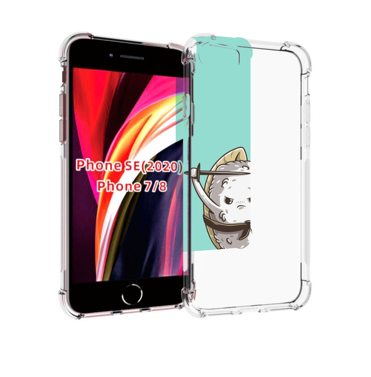 

Чехол MyPads злой суши детский для iPhone 7 4.7 / iPhone 8 / iPhone SE 2 (2020), Прозрачный, Tocco