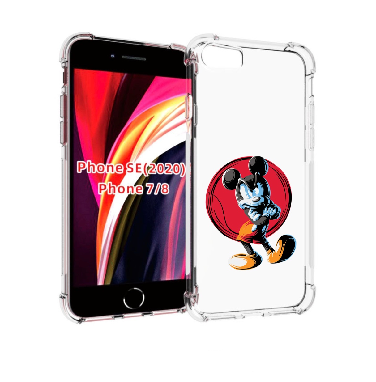 

Чехол MyPads злой-микки для iPhone 7 4.7 / iPhone 8 / iPhone SE 2 (2020), Прозрачный, Tocco