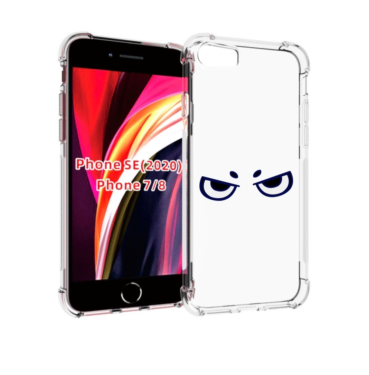 

Чехол MyPads злые-глазки для iPhone 7 4.7 / iPhone 8 / iPhone SE 2 (2020), Прозрачный, Tocco