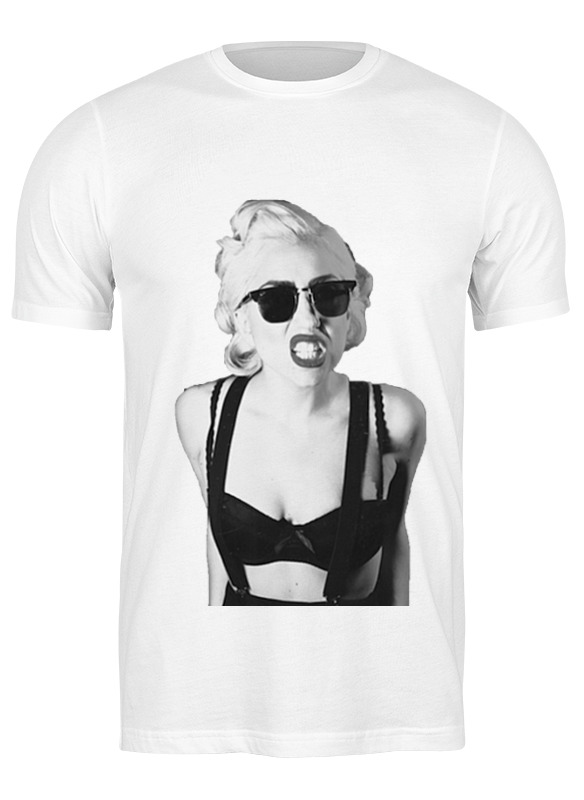 

Футболка мужская Printio Lady gaga белая M, Белый, Lady gaga