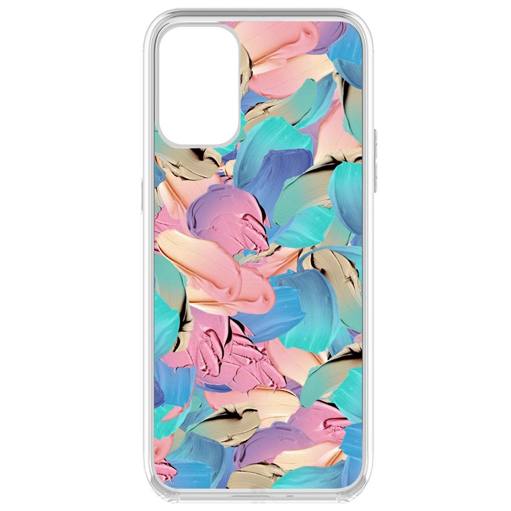 

Чехол-накладка Krutoff Clear Case Абстракт краска для OnePlus 9R, Прозрачный