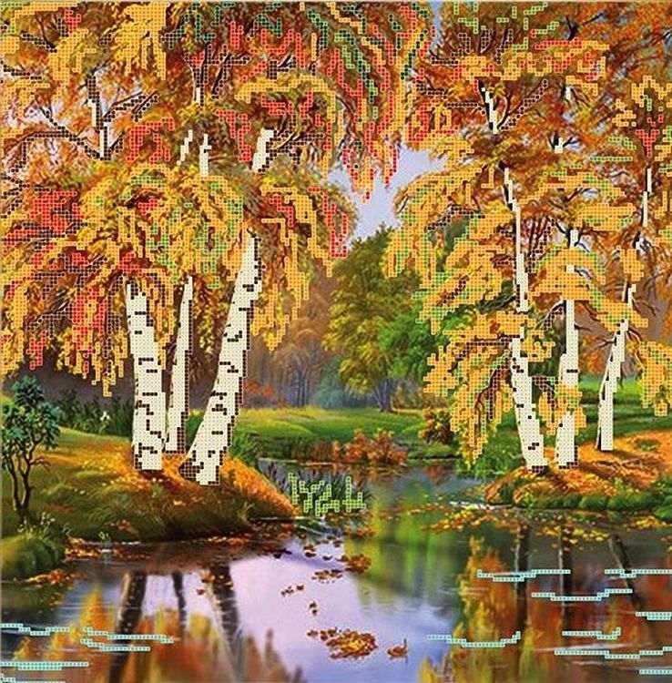 

Рисунок на ткани «Осень»
