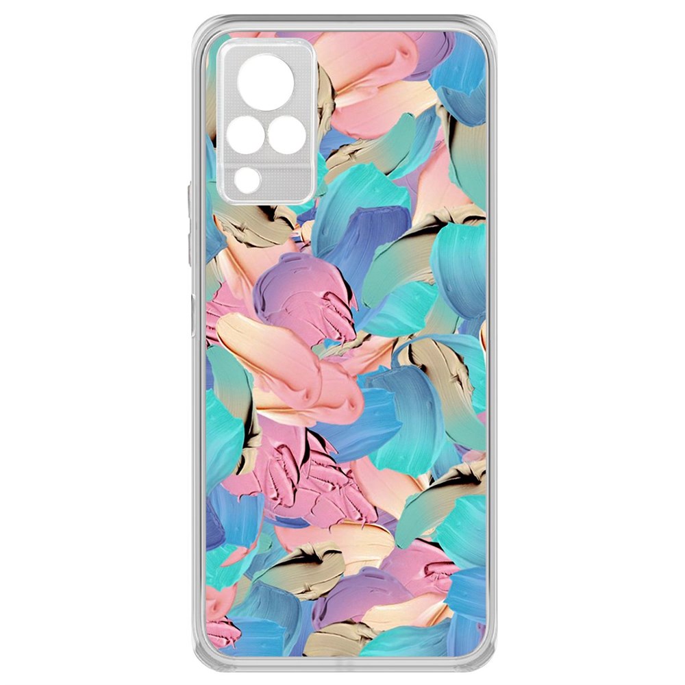 

Чехол-накладка Krutoff Clear Case Абстракт краска для Vivo V21, Прозрачный