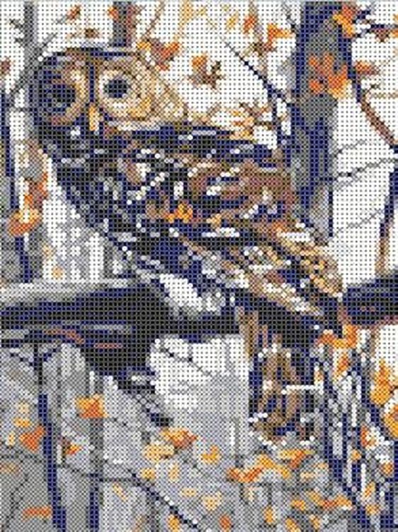 

Рисунок на ткани «Филин»
