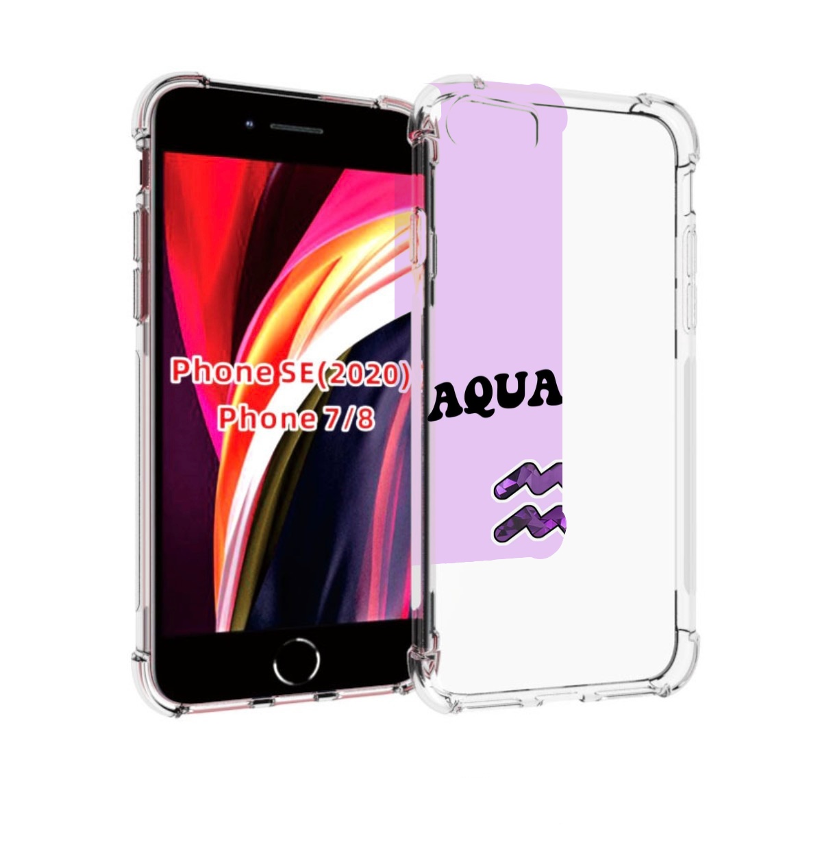 

Чехол MyPads знак зодиака водолеи 4 для iPhone 7 4.7 / iPhone 8 / iPhone SE 2 (2020), Прозрачный, Tocco