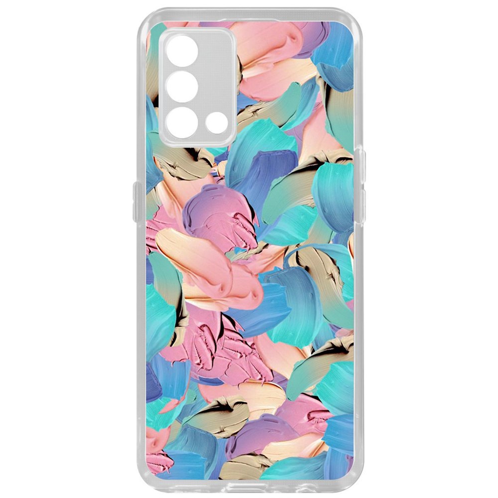 

Чехол-накладка Krutoff Clear Case Абстракт краска для Oppo A74, Прозрачный