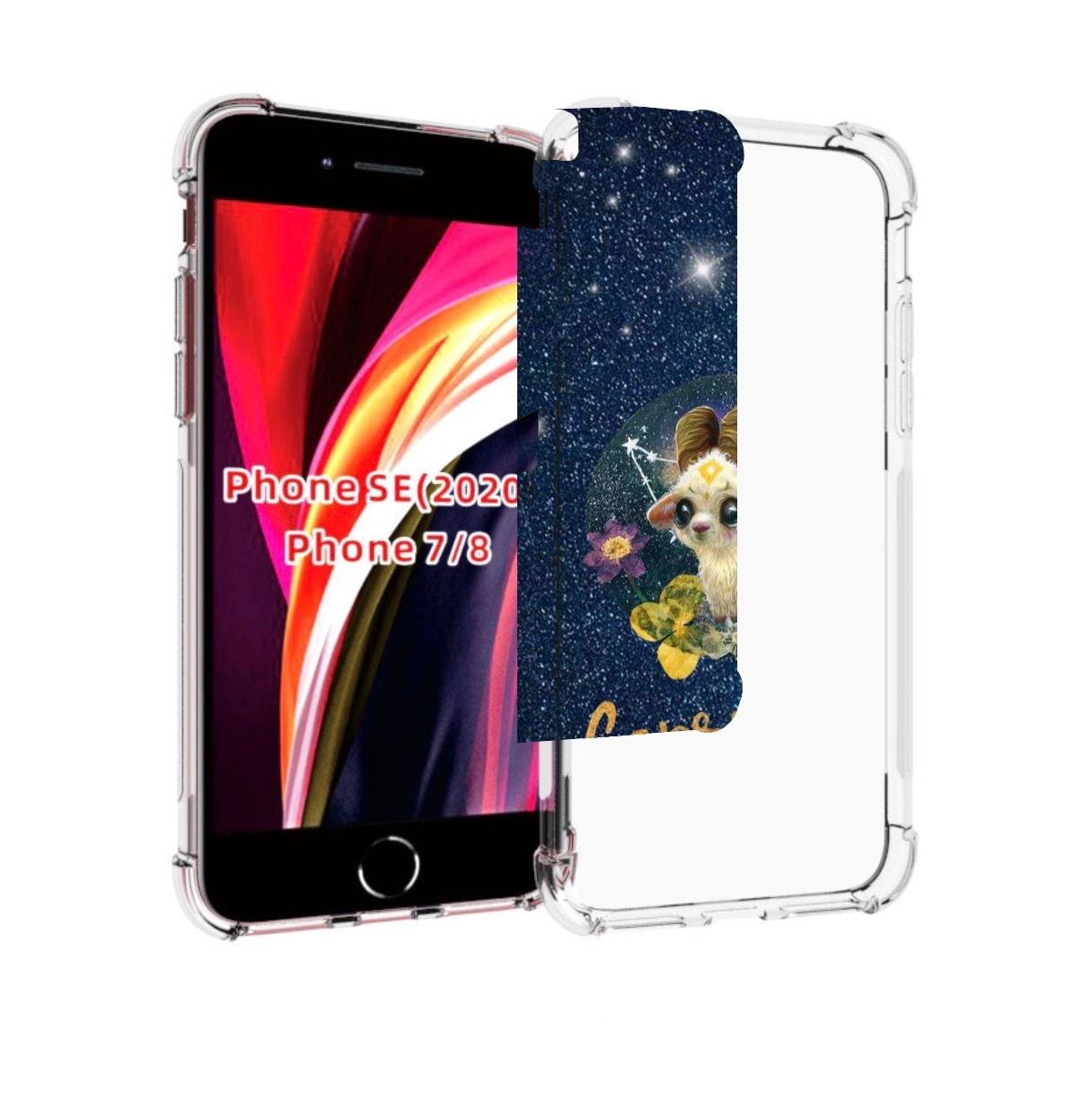 

Чехол MyPads знак зодиака козерог 3 для iPhone 7 4.7 / iPhone 8 / iPhone SE 2 (2020), Прозрачный, Tocco