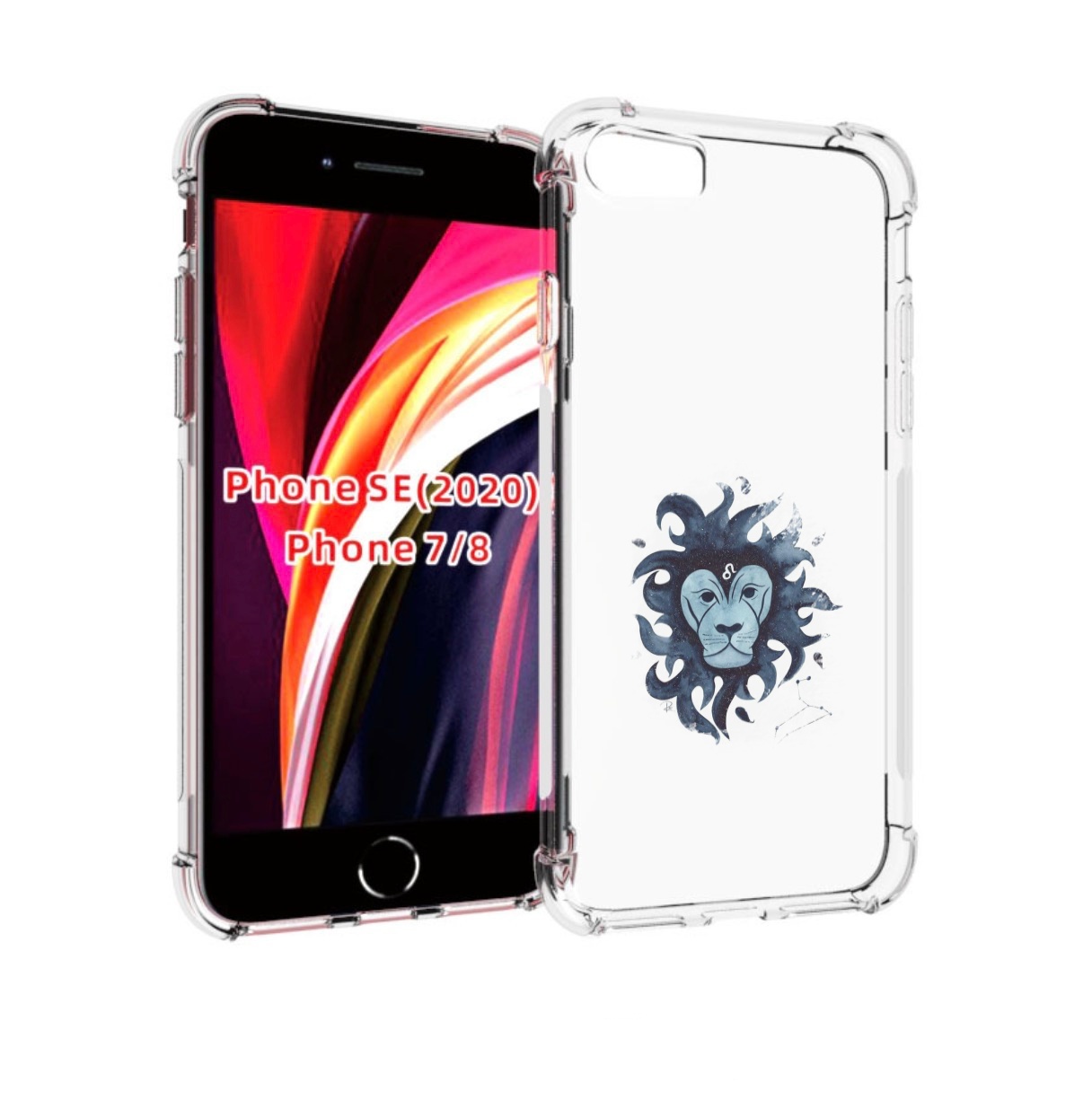 

Чехол MyPads знак зодиака лев 5 для iPhone 7 4.7 / iPhone 8 / iPhone SE 2 (2020), Прозрачный, Tocco