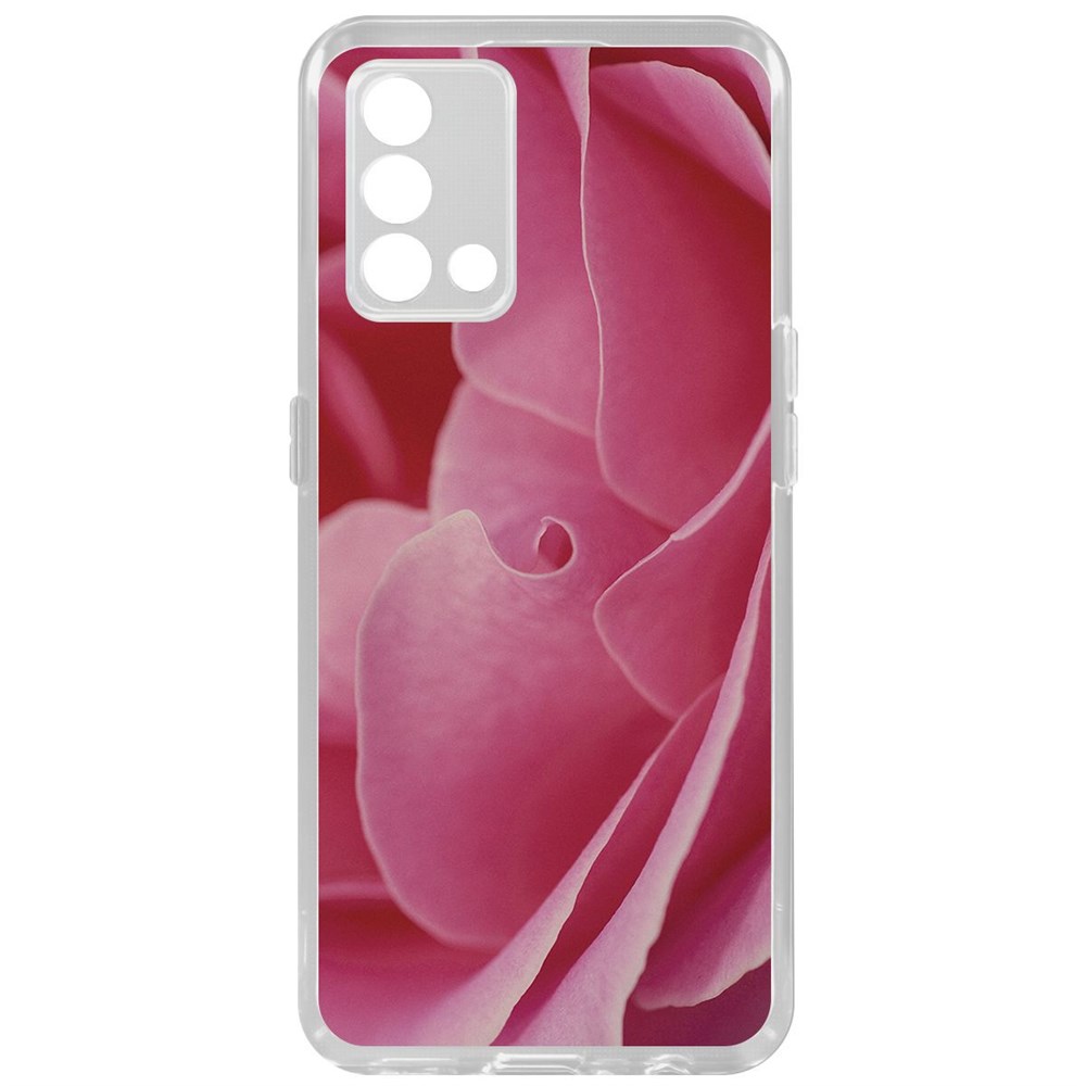 

Чехол-накладка Krutoff Clear Case Лепестки для Oppo A74, Прозрачный