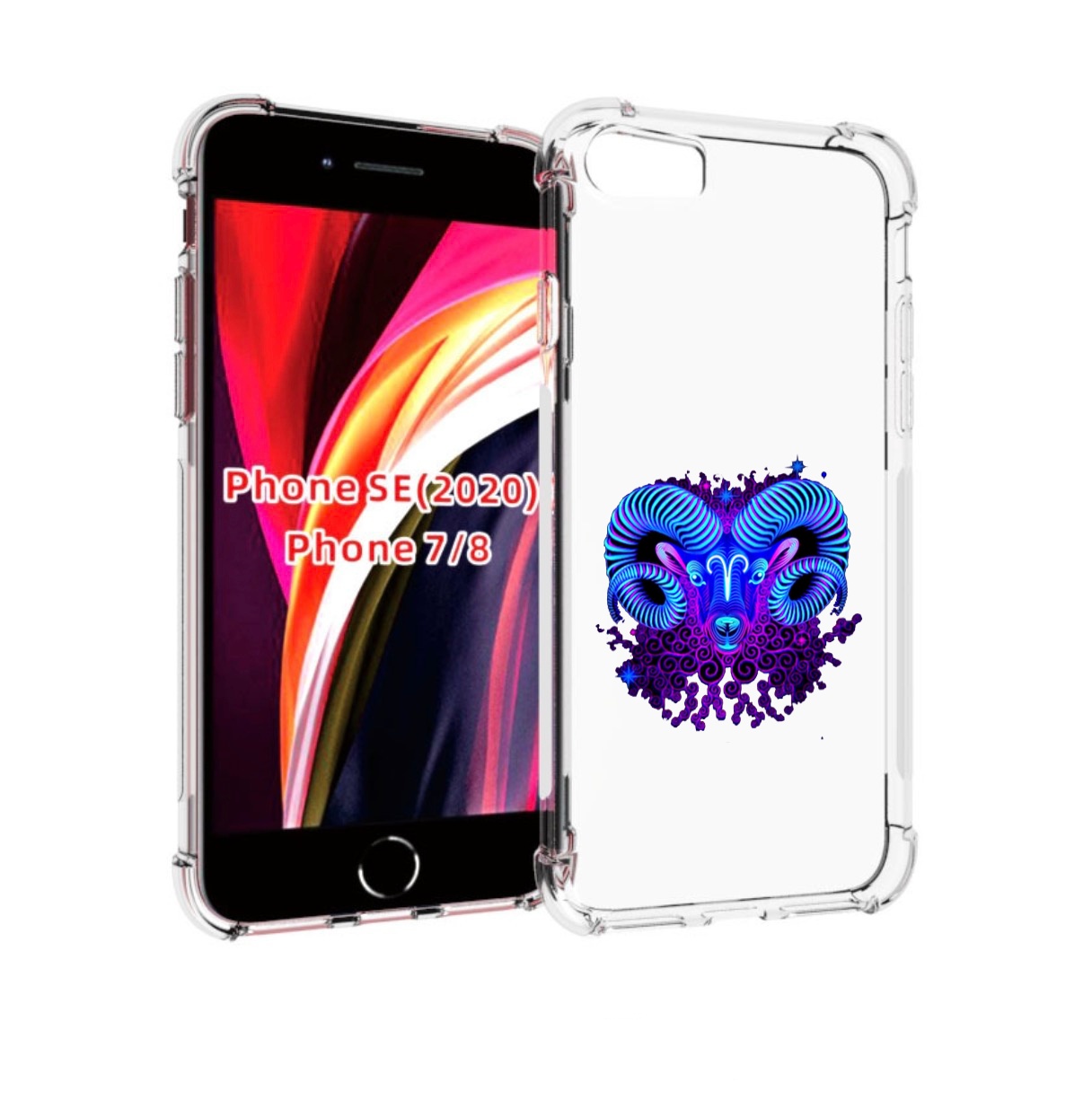 

Чехол MyPads знак зодиака овен 2 для iPhone 7 4.7 / iPhone 8 / iPhone SE 2 (2020), Прозрачный, Tocco