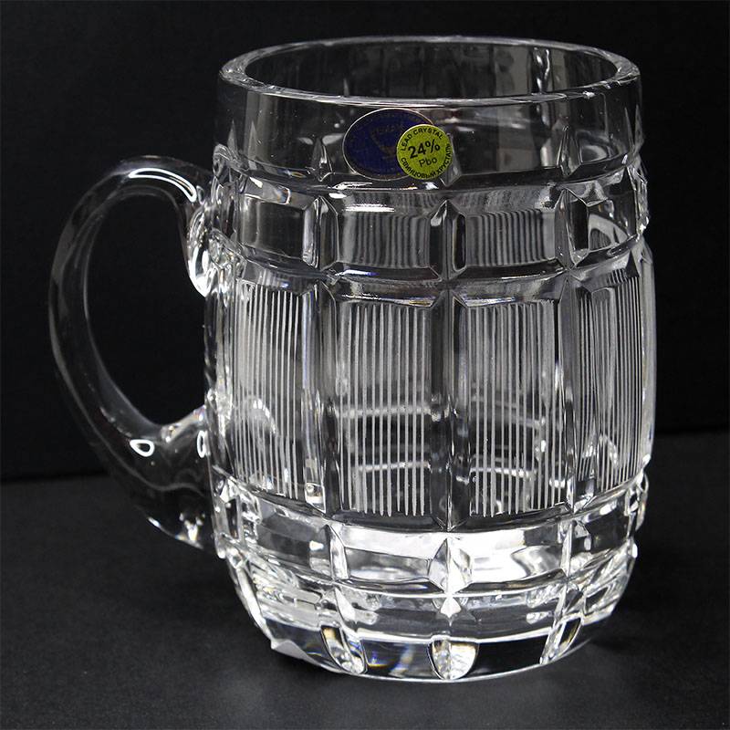 

Хрустальная пивная кружка Геометрия, Белый, d093900/159арт.7029