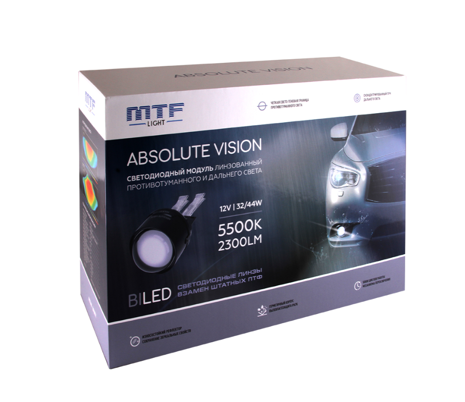 

Светодиодные ПТФ линзы MTF Light серия ABSOLUTE VISION, FL44K55N НИССАН\ИНФИНИТИ