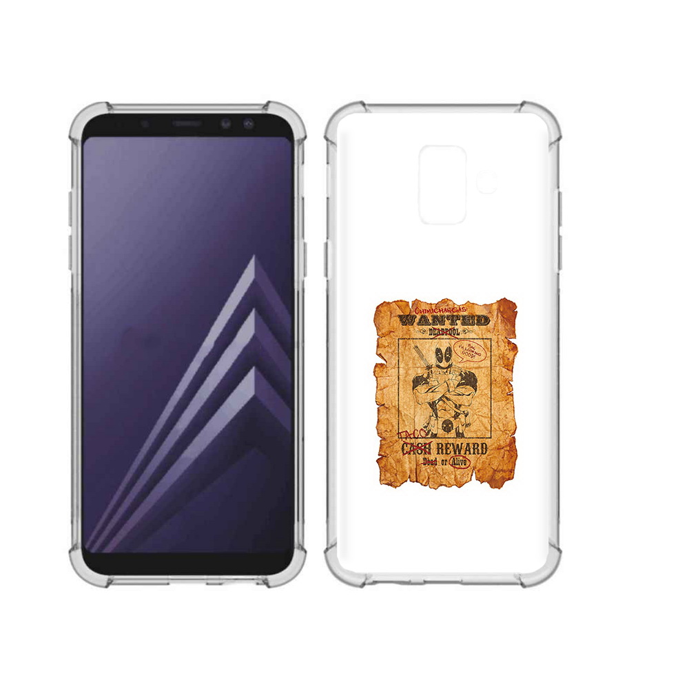 

Чехол MyPads Tocco для Samsung Galaxy A6 (2018) дедпул (PT111558.582.317), Прозрачный, Tocco