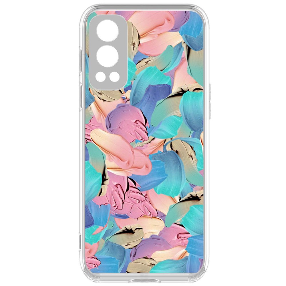 

Чехол-накладка Krutoff Clear Case Абстракт краска для OnePlus Nord 2 5G, Прозрачный