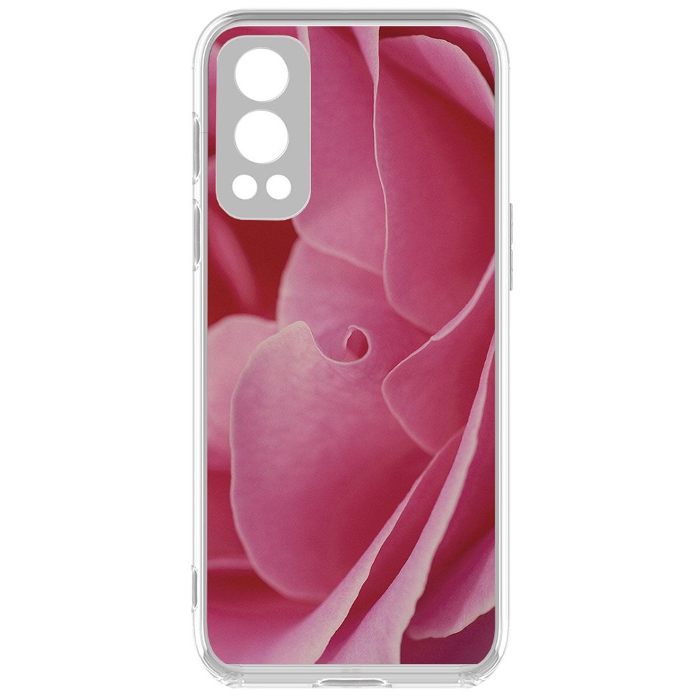 

Чехол-накладка Krutoff Clear Case Лепестки для OnePlus Nord 2 5G, Прозрачный