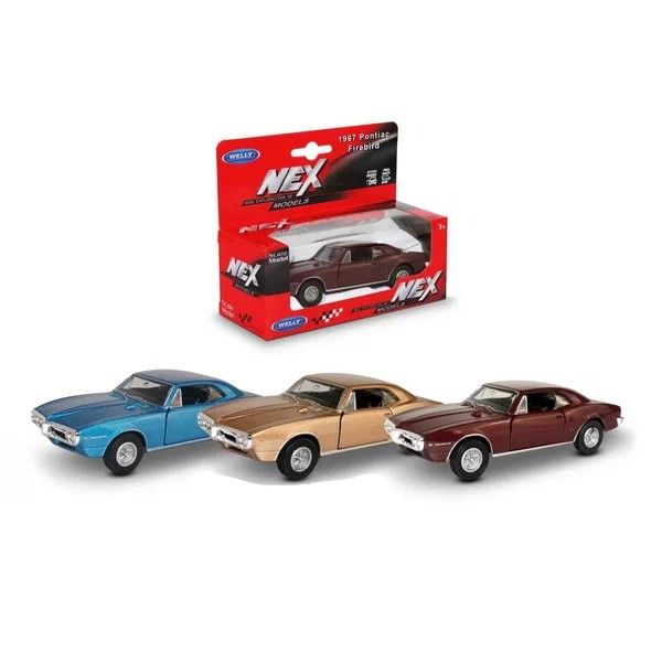 

Машинка Welly Pontiac Firebird 1967 в ассортименте (цвет по наличию), Разноцветный