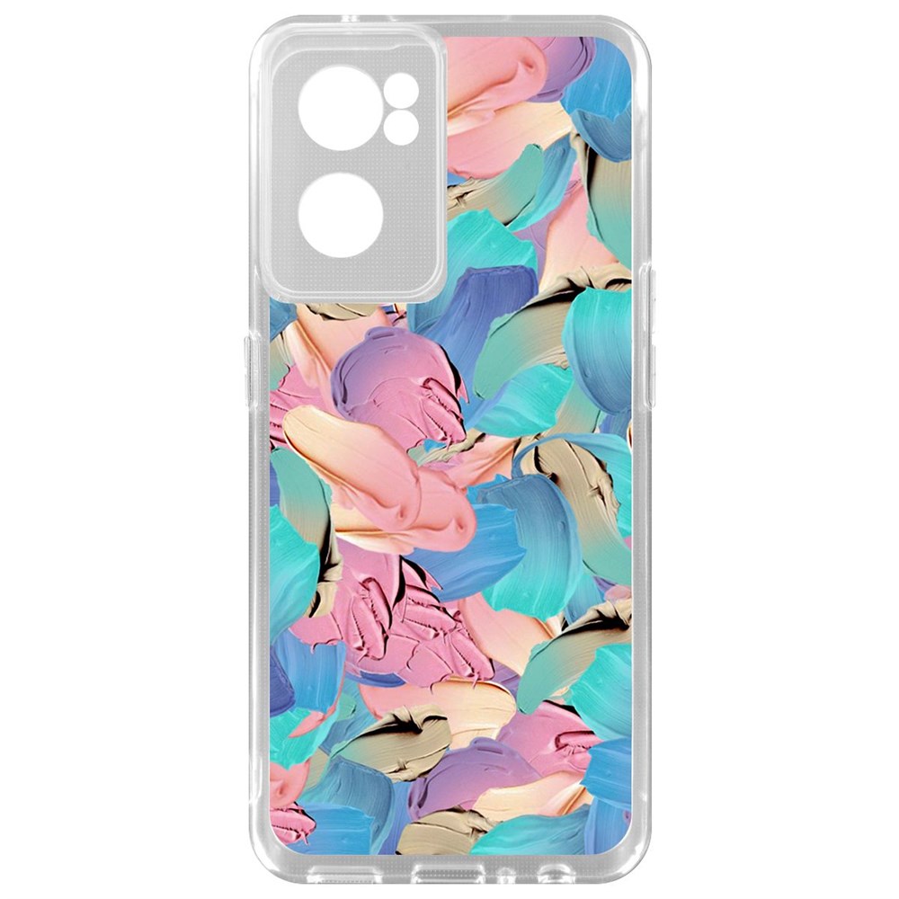 

Чехол-накладка Krutoff Clear Case Абстракт краска для OnePlus Nord CE 2 5G, Прозрачный