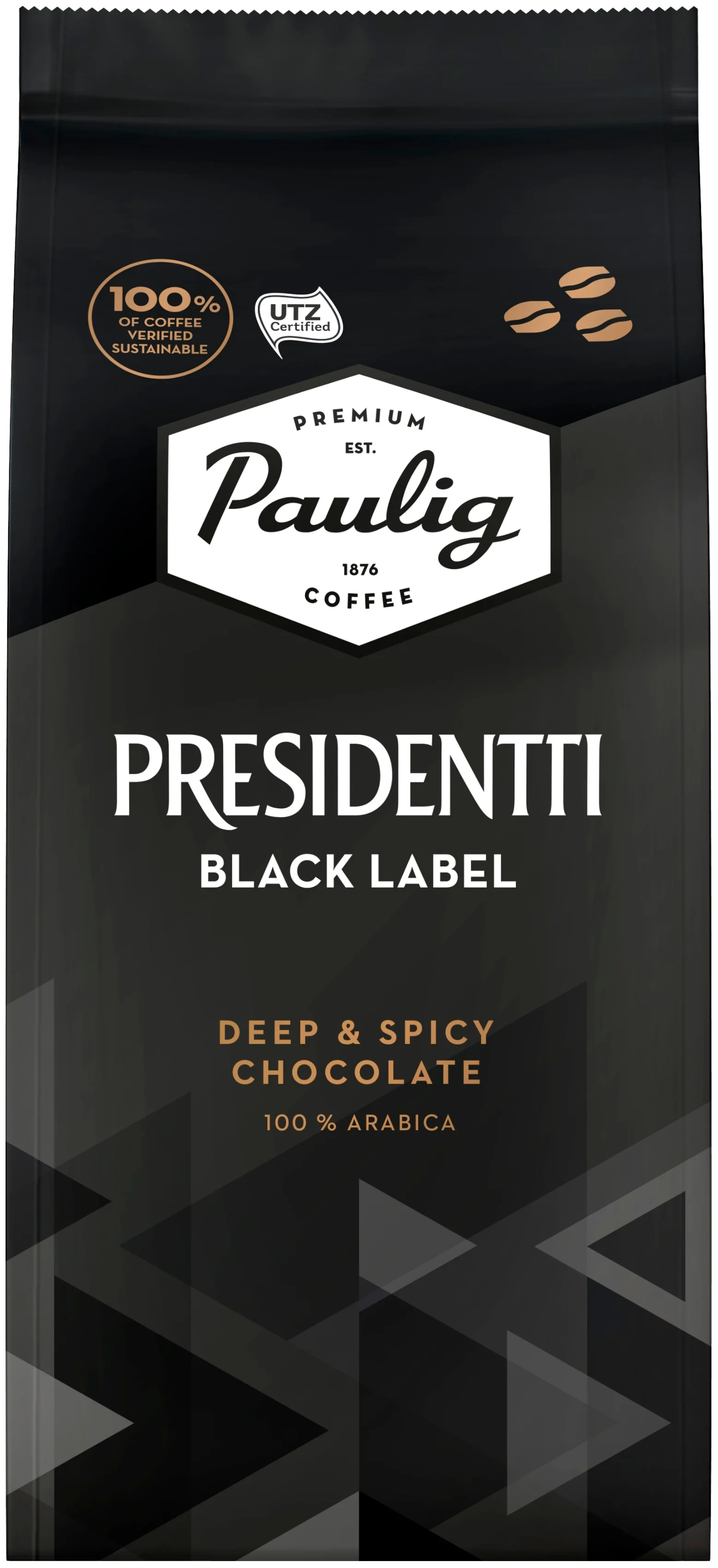 Кофе в зернах Paulig presidentti black label 250 г 1065