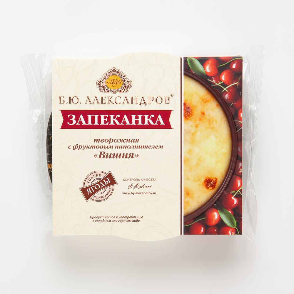 фото Запеканка б.ю. александров творожная с фруктовым наполнителем вишня 13% 100 г