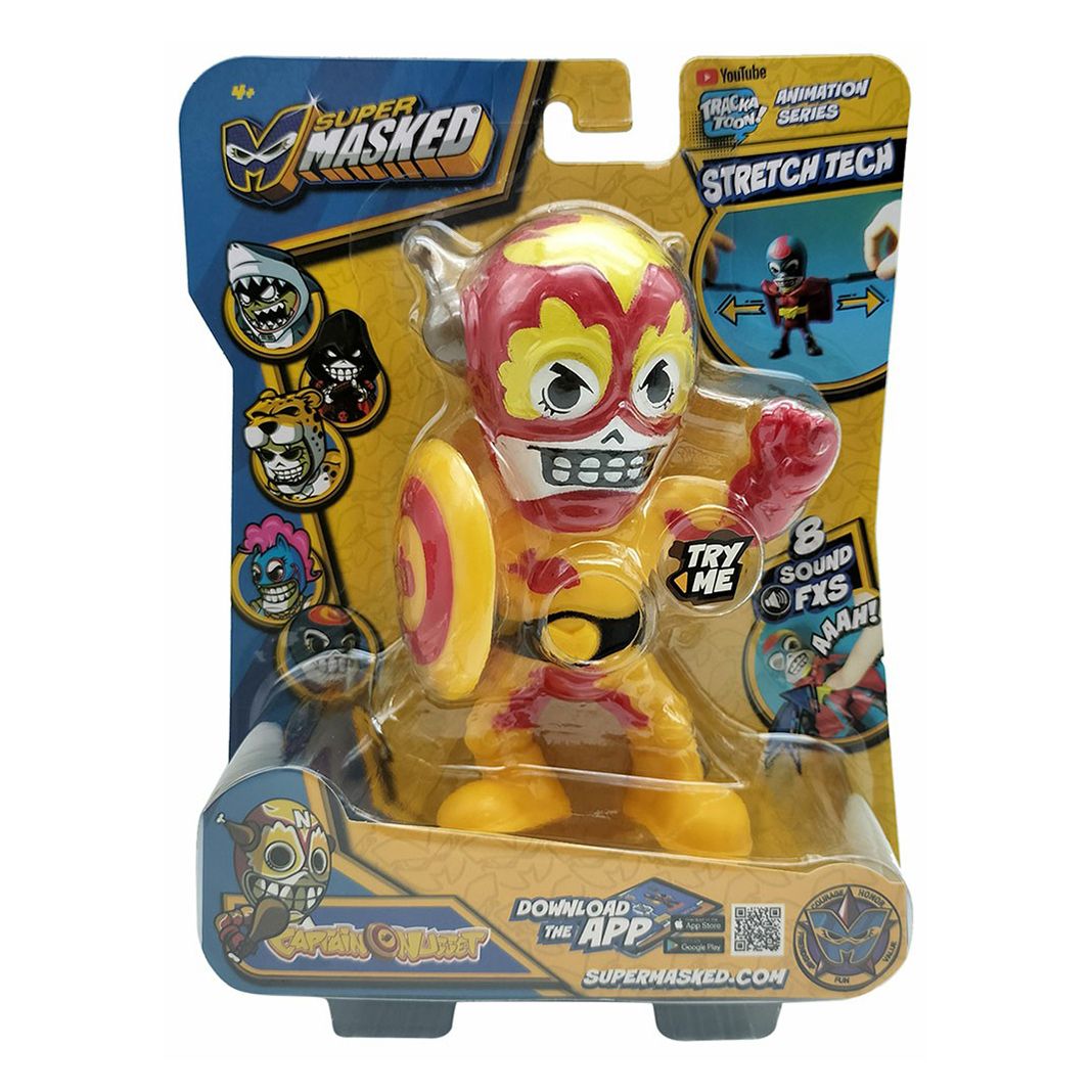 

Фигурка-тянучка Supermasked супергерой Captain Nuget со звуком