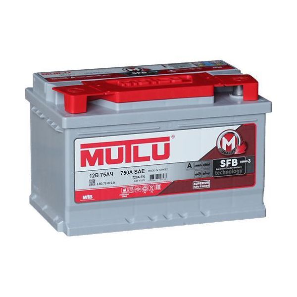 

Аккумулятор легковой "Mutlu" 75Ач о.п. LB3.75.072.A низкая