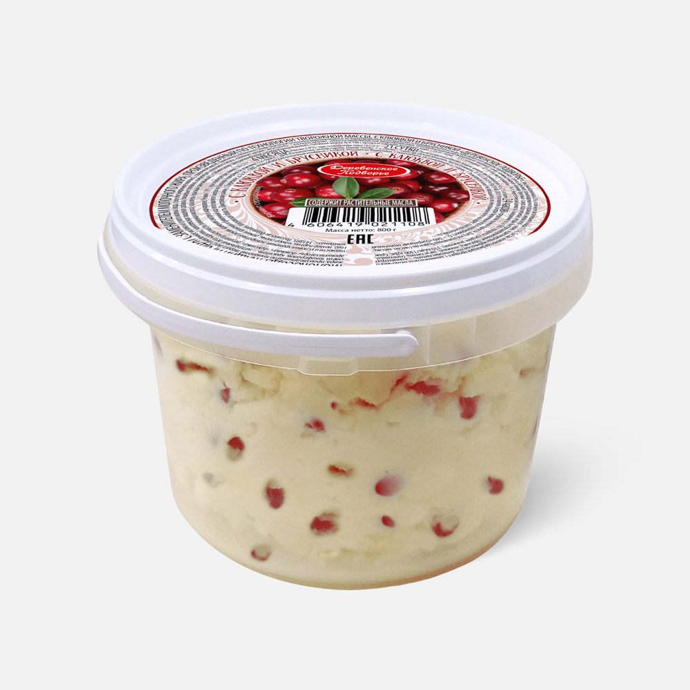 

Продукт творожный Деревенское подворье Масса Особая с клюквой и брусникой, 23%, 800 г
