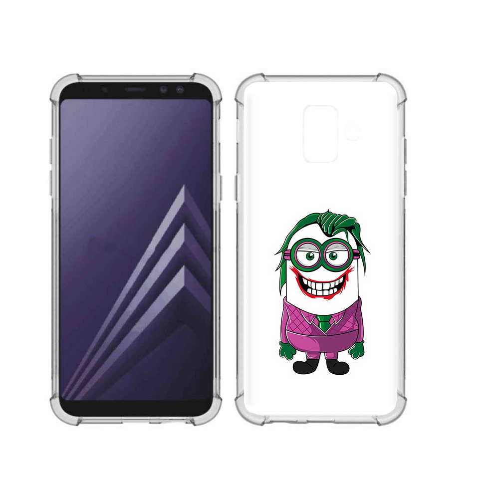 

Чехол MyPads Tocco для Samsung Galaxy A6 (2018) джокер миньон (PT111558.582.322), Прозрачный, Tocco