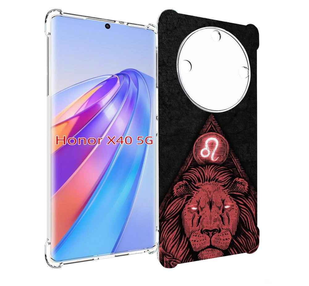 

Чехол MyPads знак зодиака лев 4 для Honor X40, Прозрачный, Tocco