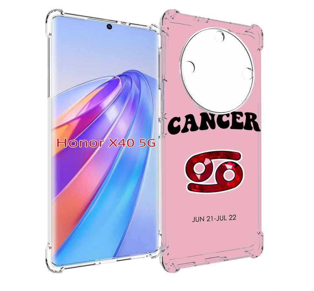 

Чехол MyPads знак зодиака рак 1 для Honor X40, Прозрачный, Tocco