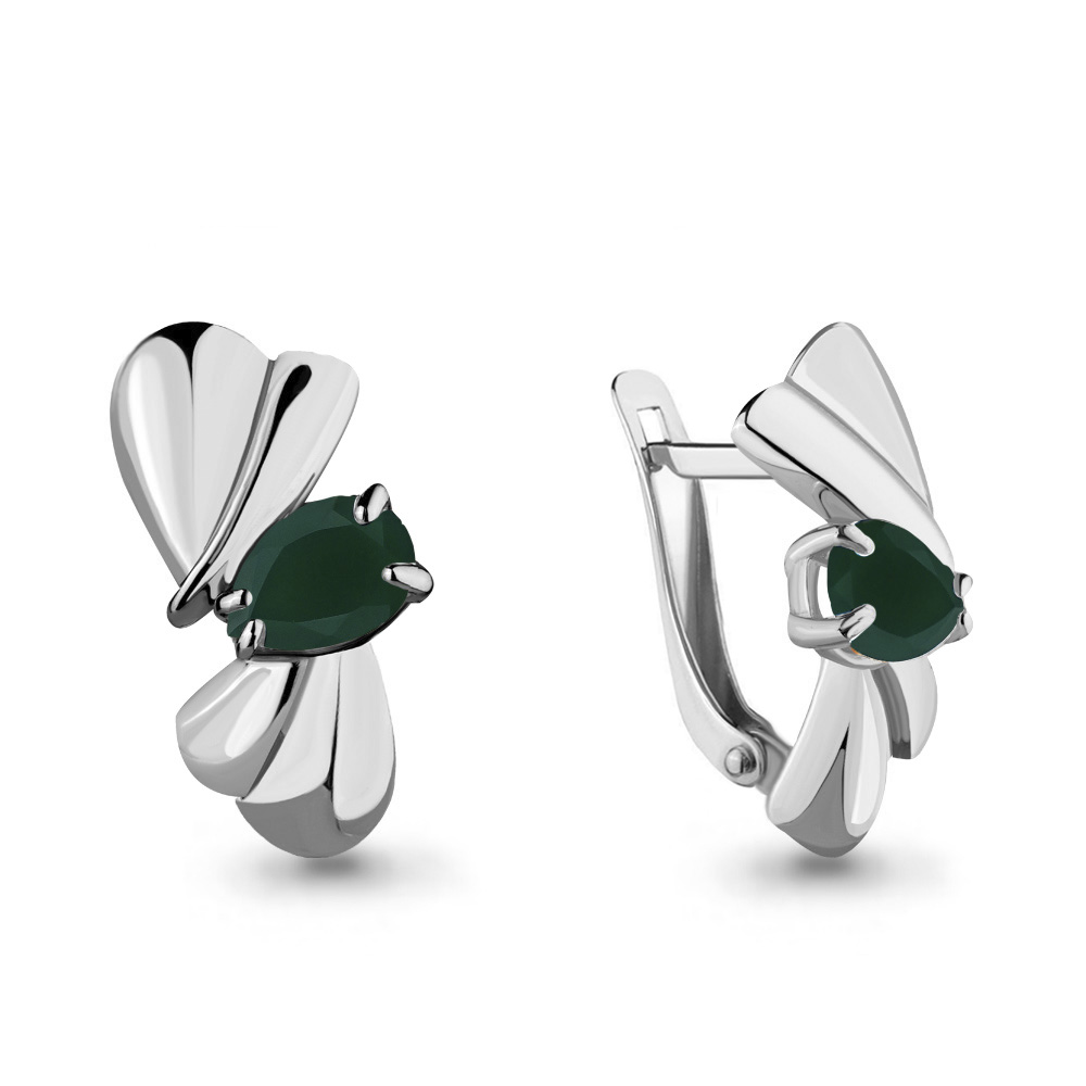 

Серьги из серебра с агатом Aquamarine 4489509_925_р, 4489509_925_р