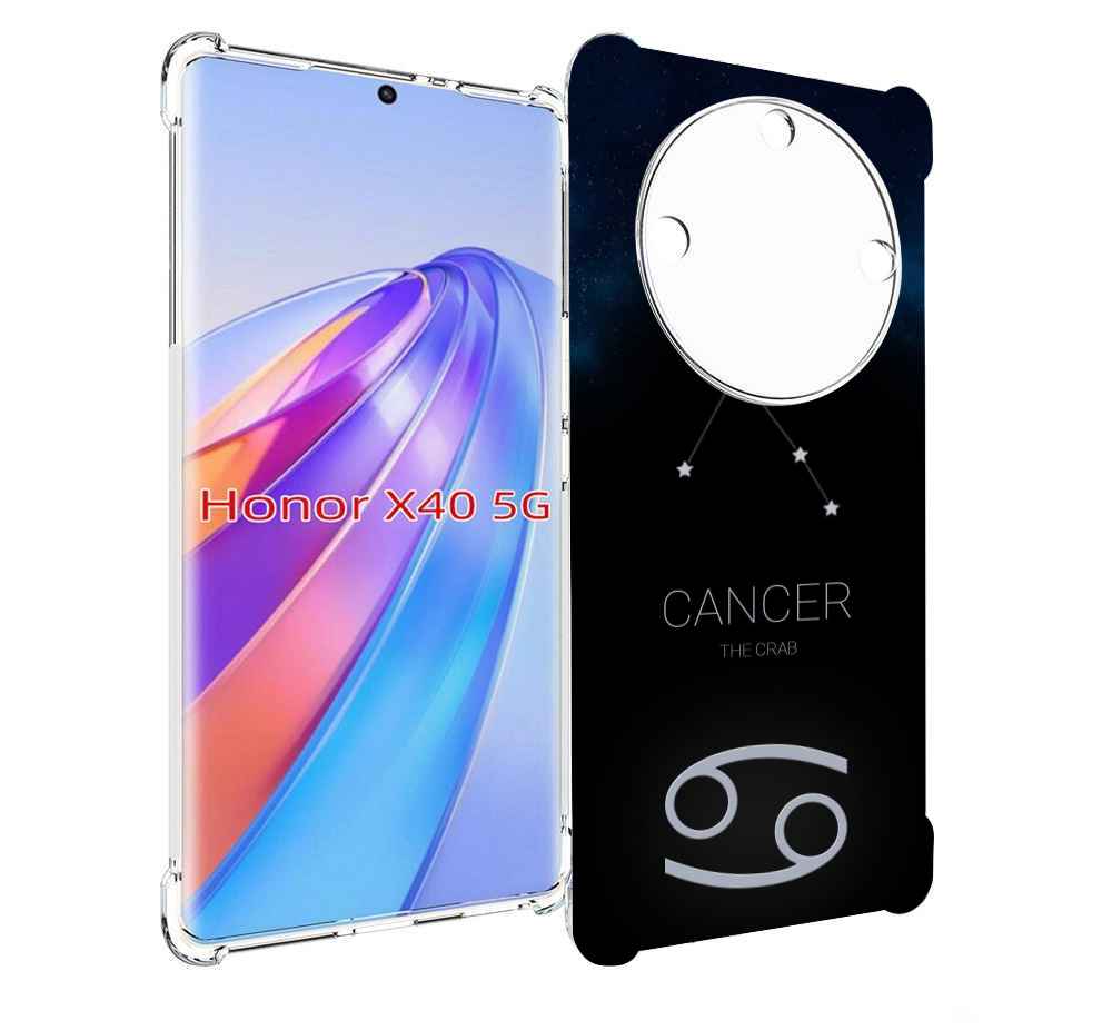 

Чехол MyPads знак зодиака рак 2 для Honor X40, Прозрачный, Tocco