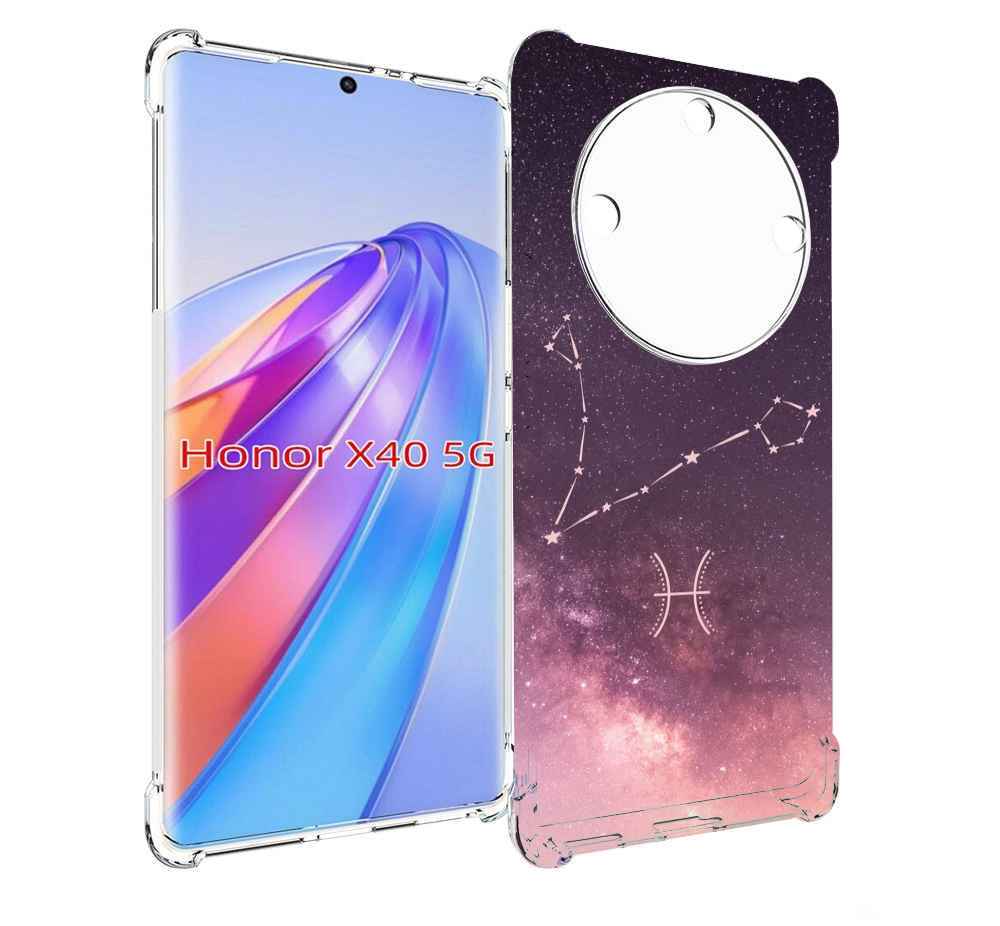 

Чехол MyPads знак зодиака рыбы 5 для Honor X40, Прозрачный, Tocco