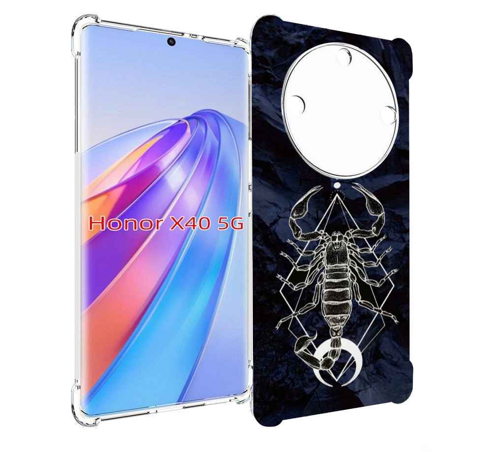 

Чехол MyPads знак зодиака скорпион 3 для Honor X40, Прозрачный, Tocco